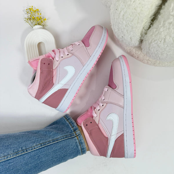 JDN 1 Mid Pink Tones – Estilo Femenino en Rosa y Blanco